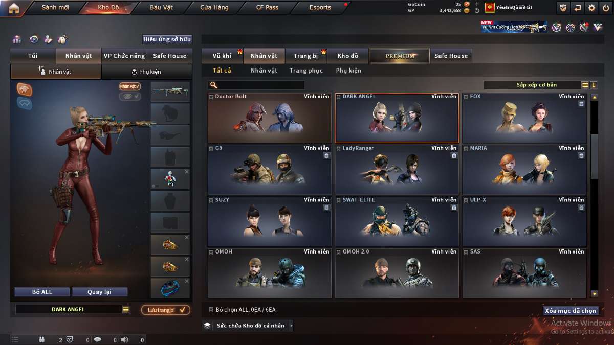 shop acc cf uy tin gia re